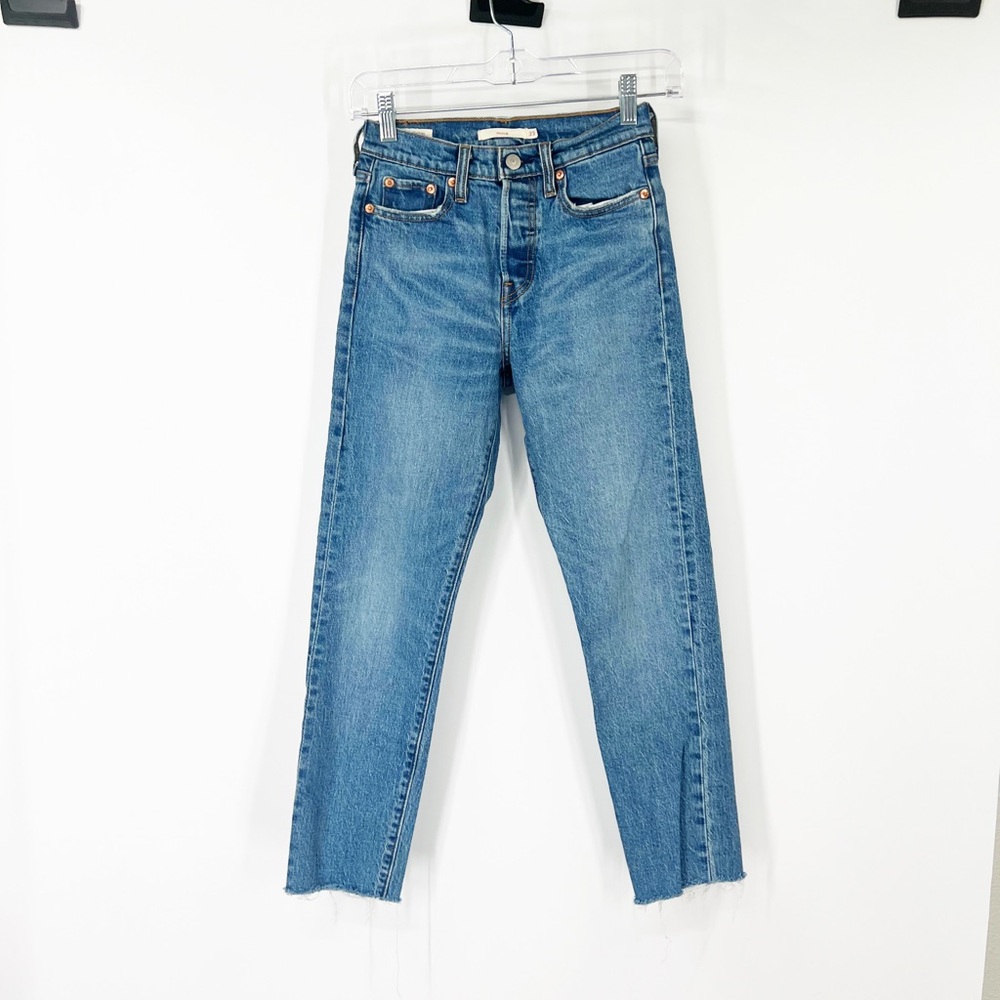 Levi’s Wedgie Button Fly Jeans Raw Hem